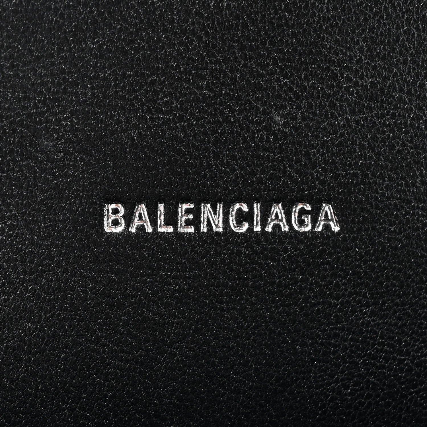 Balenciaga Metallic Calfskin Crocodile Embossed Crystal Hourglass Top Handle Bag XS Silver 6 of 16