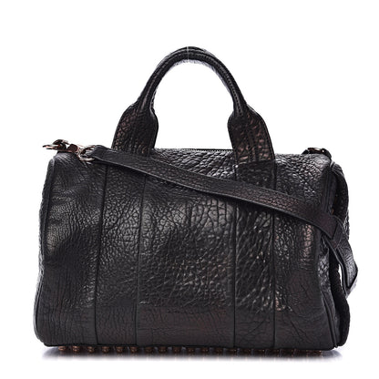 Alexander Wang Pebbled Lambskin Rocco Black Rose Gold Hardware 1 of 13