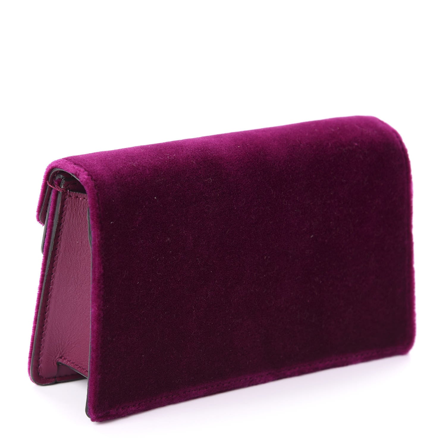Gucci Velvet Super Mini Dionysus Shoulder Bag Fuchsia Violet Cyclamen 3 of 11