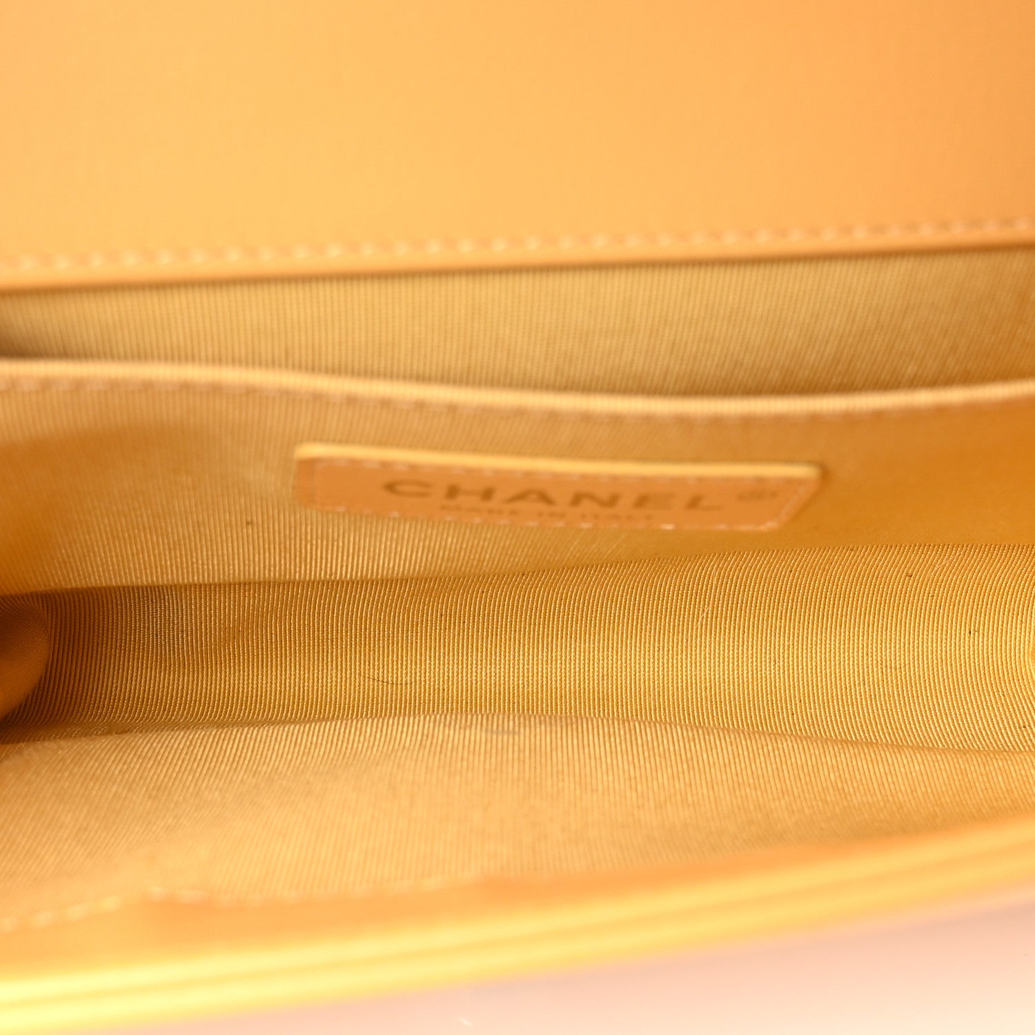 Chanel Calfskin Quilted Small Boy Flap Yellow 5 of 11