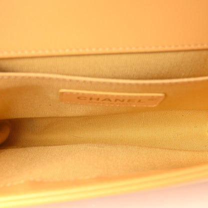 Chanel Calfskin Quilted Small Boy Flap Yellow 5 of 11