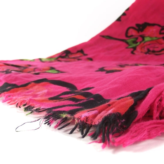 Louis Vuitton Monogram Roses Cashmere/Silk Scarf 4 of 8