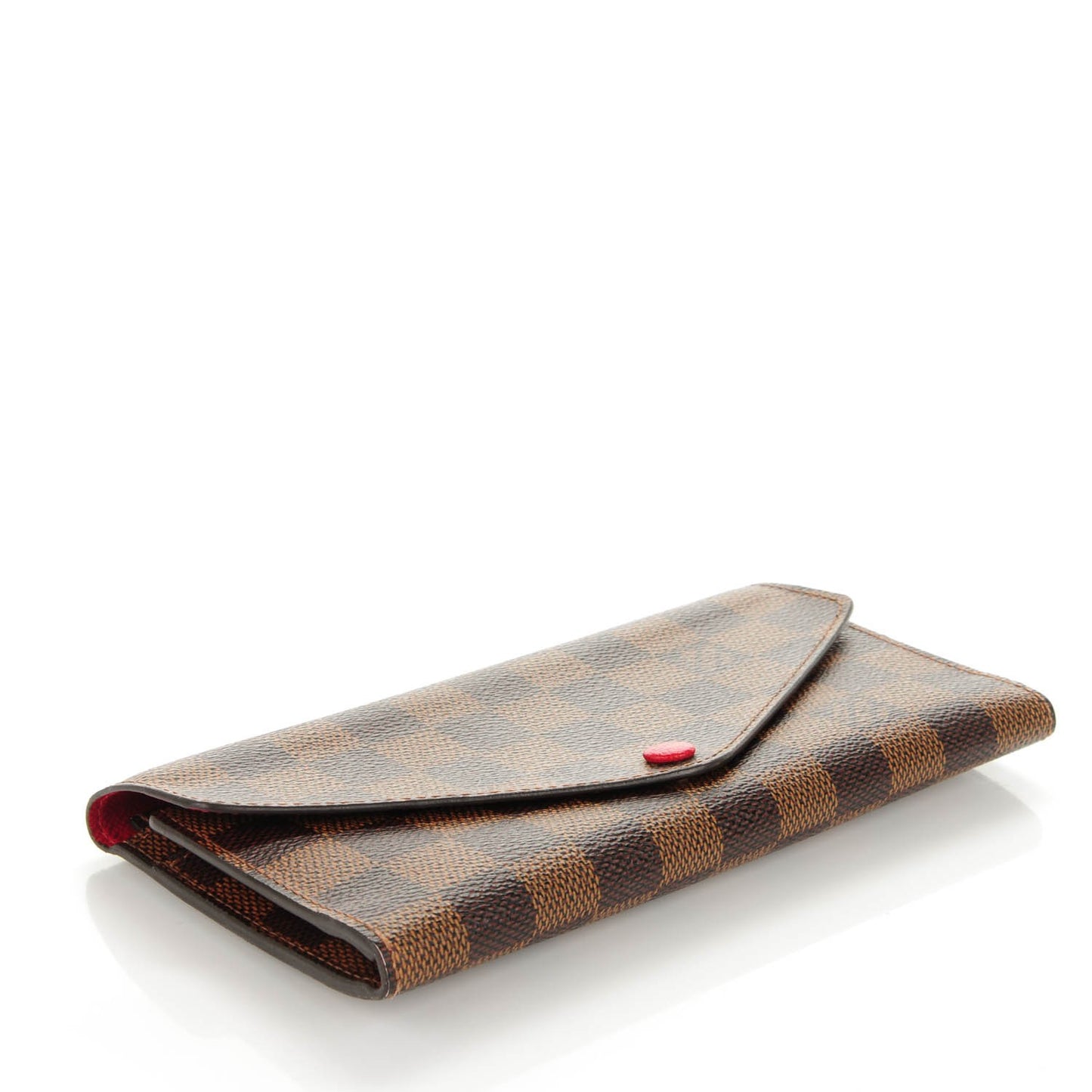 Damier Ebene Josephine Wallet Red