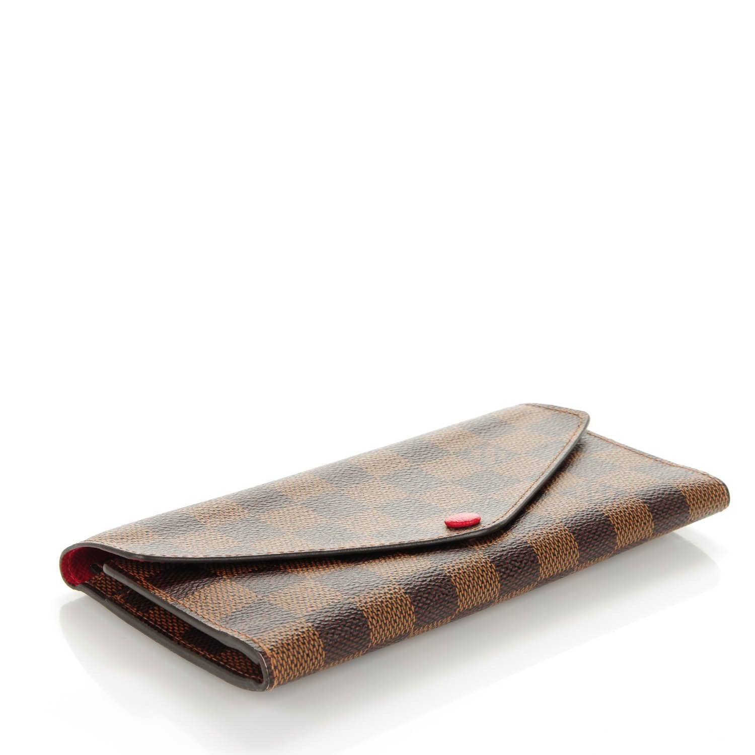 Louis Vuitton Damier Ebene Josephine Wallet Red 4 of 7