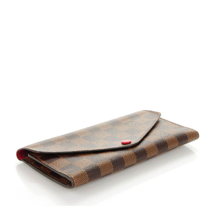 Louis Vuitton Damier Ebene Josephine Wallet Red 4 of 7