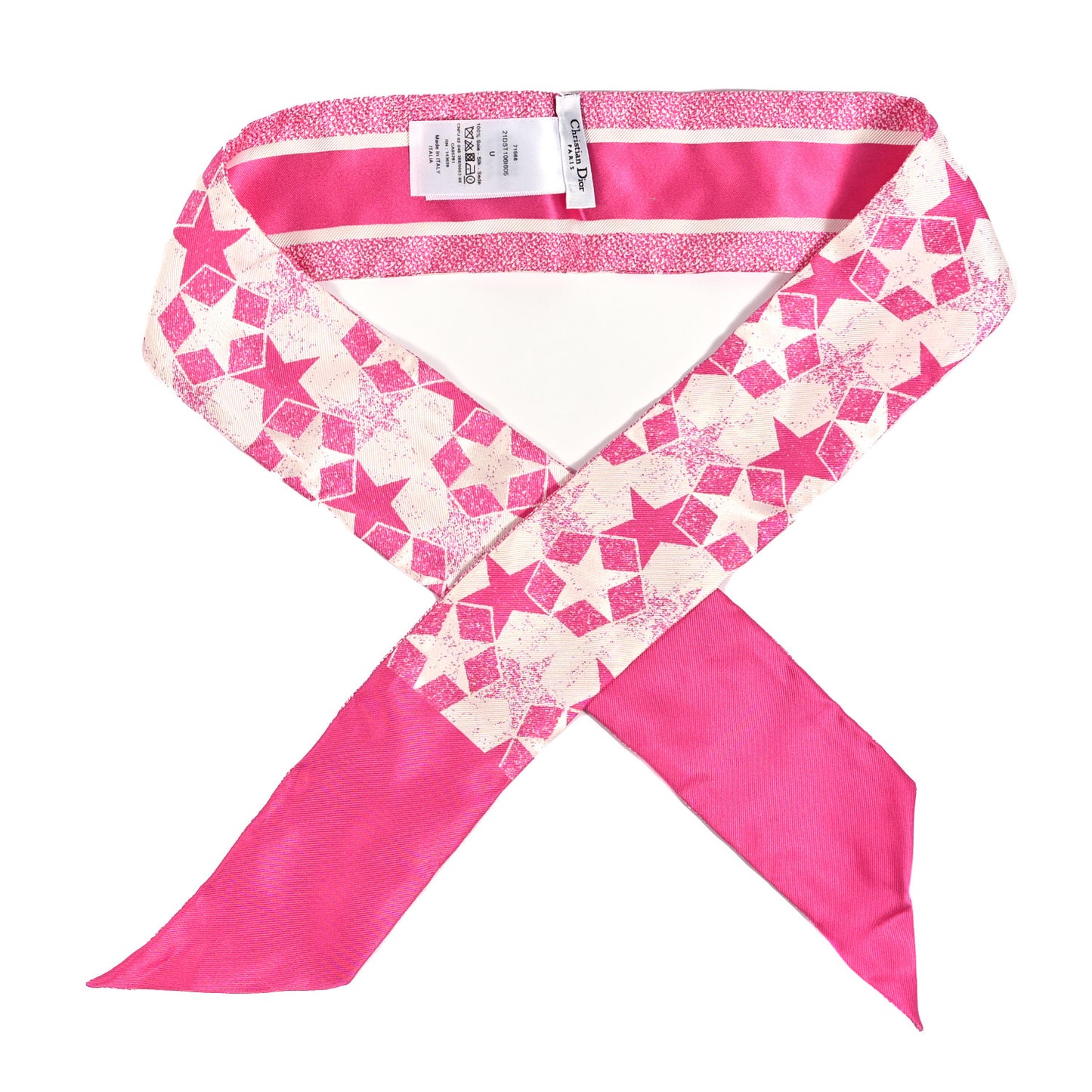 Silk Star Mitzah Scarf Pink