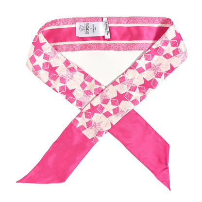 Christian Dior Silk Star Mitzah Scarf Pink 1 of 3