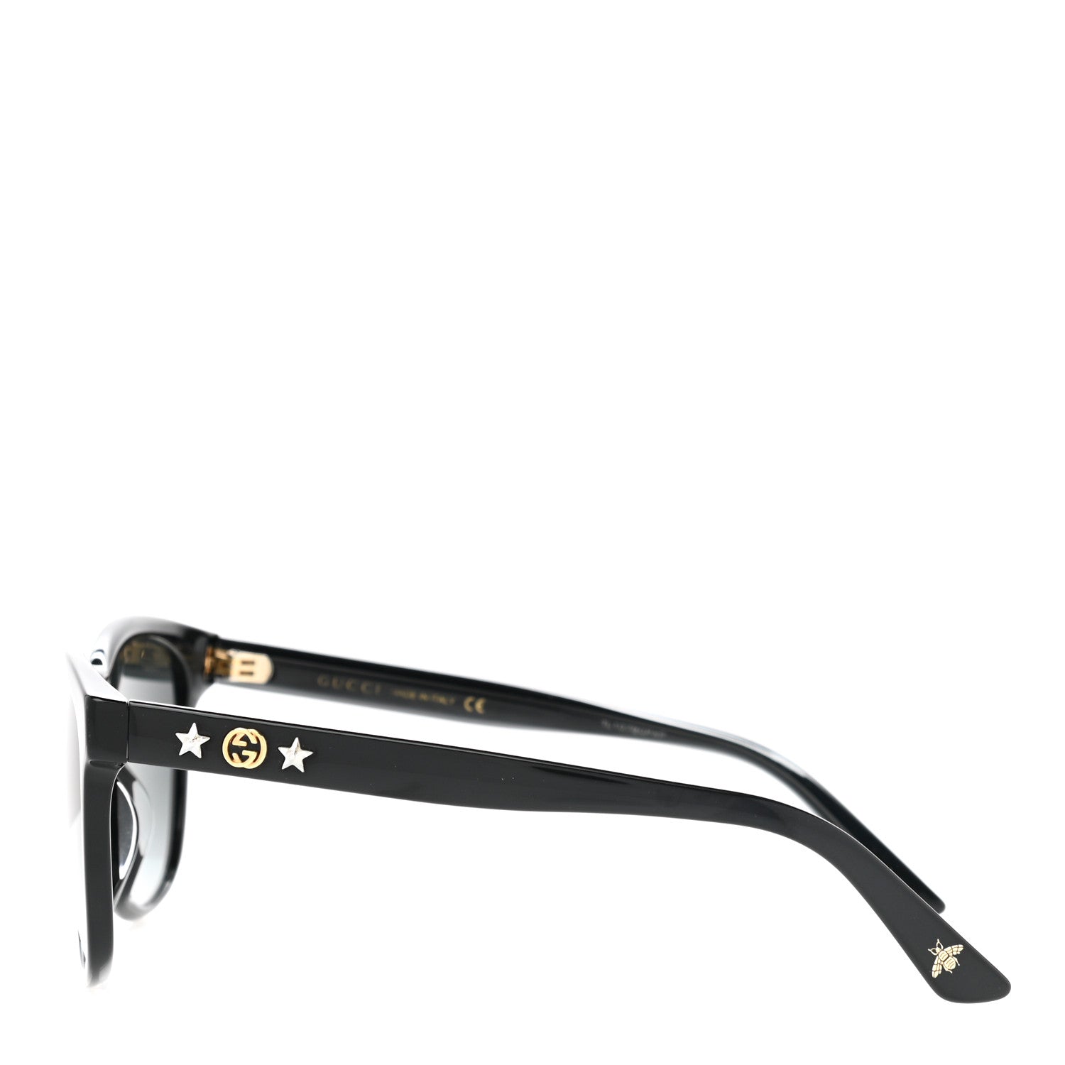 Gucci Round Frame Star Sunglasses GG0232SK Black 3 of 9