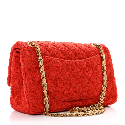 Chanel Tweed Quilted 2.55 Reissue 225 Flap Dark Orange 2 of 8