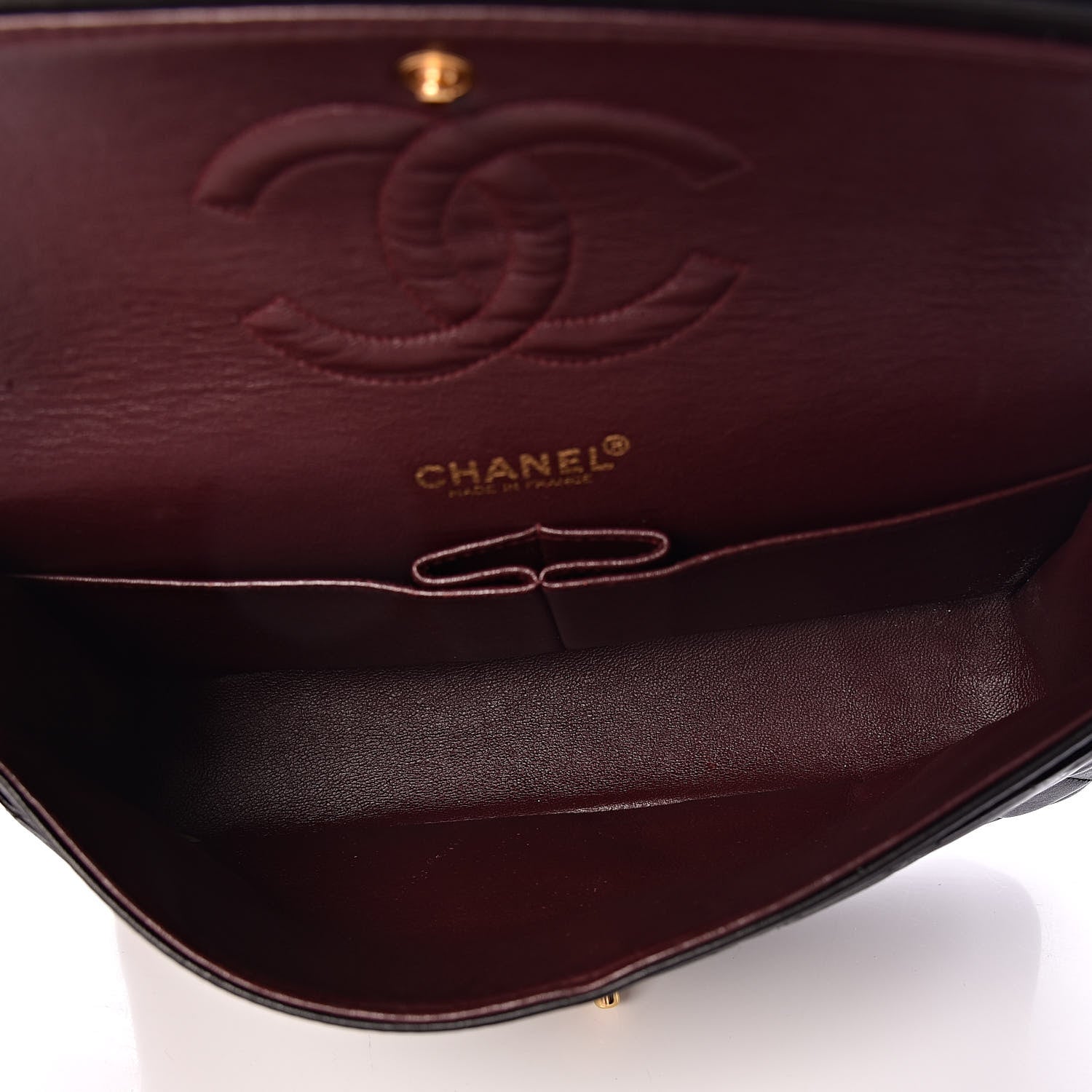 Chanel Lambskin Quilted Medium Double Flap Black 5 of 11