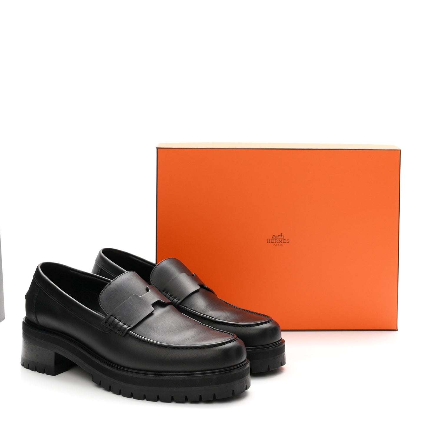 Calfskin Ivy Loafer 41 Black