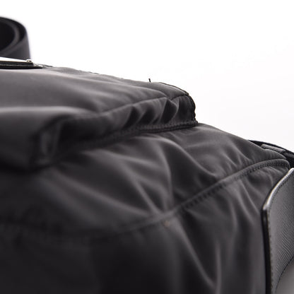 Prada Nylon Flat Messenger Bag Black 10 of 10