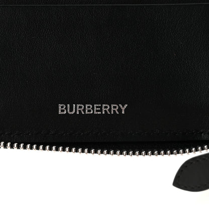 Burberry E-Canvas Vintage Check Mini Zip Around Wallet Birch Brown 6 of 8