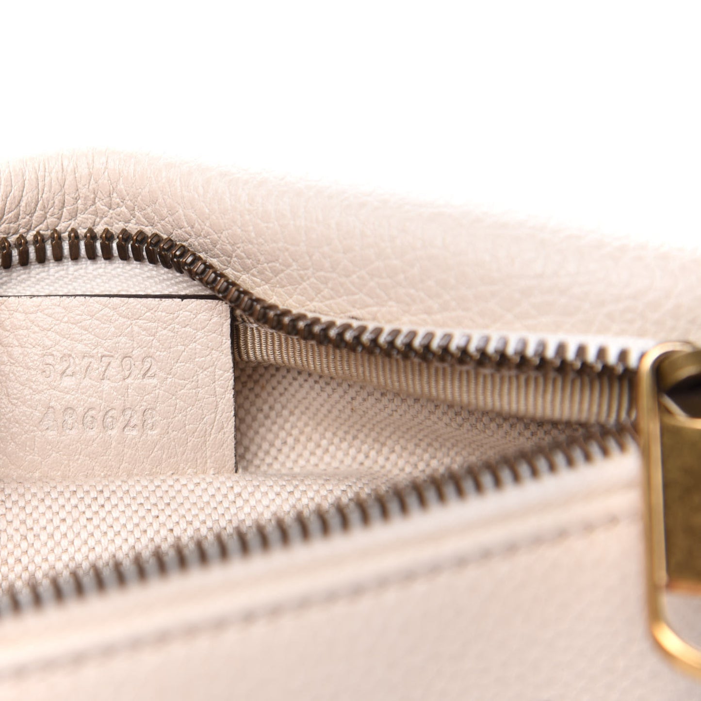 Grained Calfskin Small Logo Belt Bag White