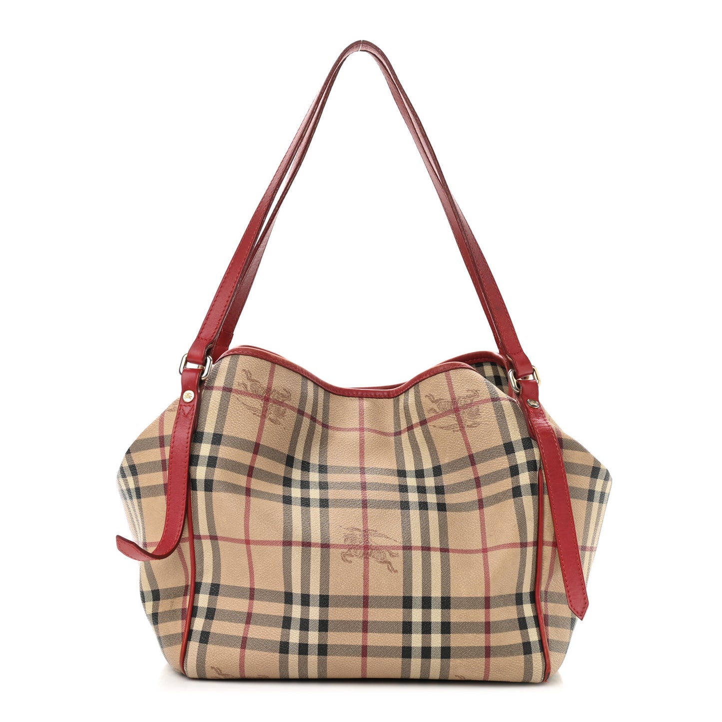 Haymarket Check Small Canterbury Tote Military Red
