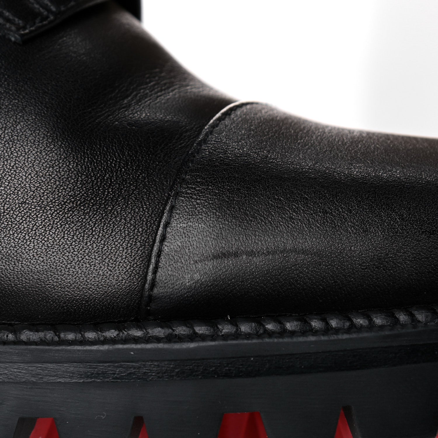 Christian Louboutin Calfskin Winter Spikes 70 Combat Boots 39.5 Black 13 of 15