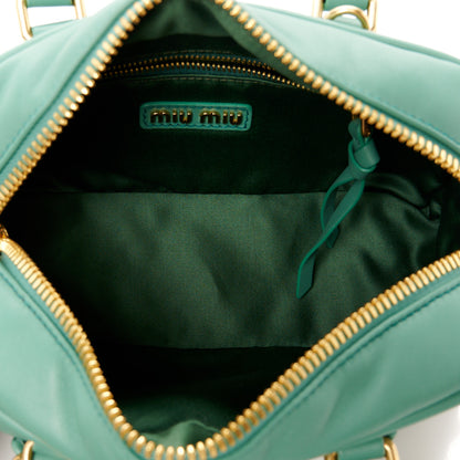 Miu Miu Calfskin Regular Arcadie Top Handle Bag Salvia 5 of 9