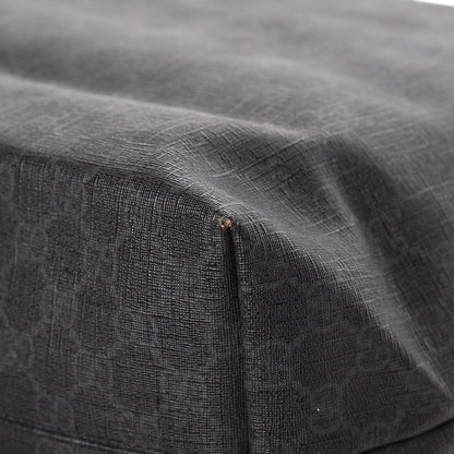 Gucci GG Supreme Monogram Web Handle Vertical Tote Black Grey 11 of 12