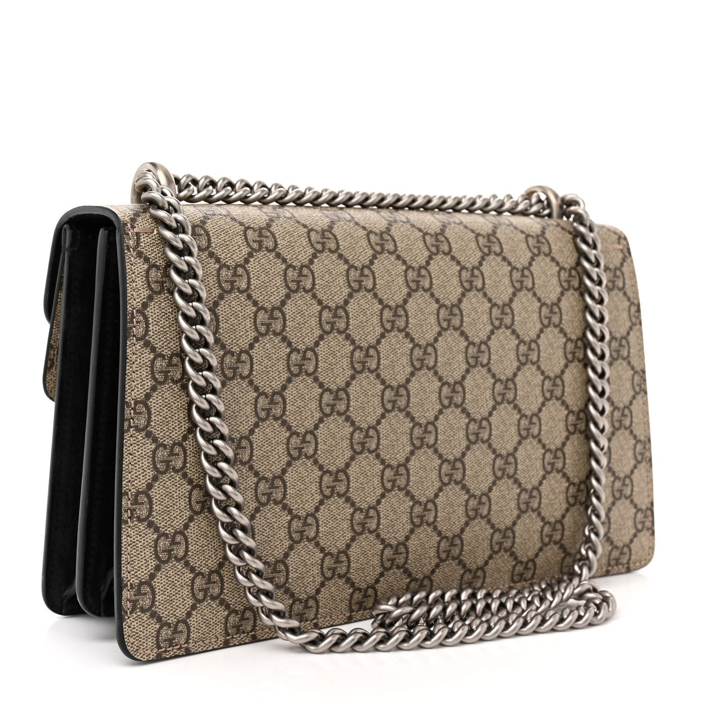 GG Supreme Monogram Small Dionysus Shoulder Bag Black