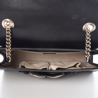 Gucci Guccissima Medium Emily Chain Shoulder Bag Black 7 of 9