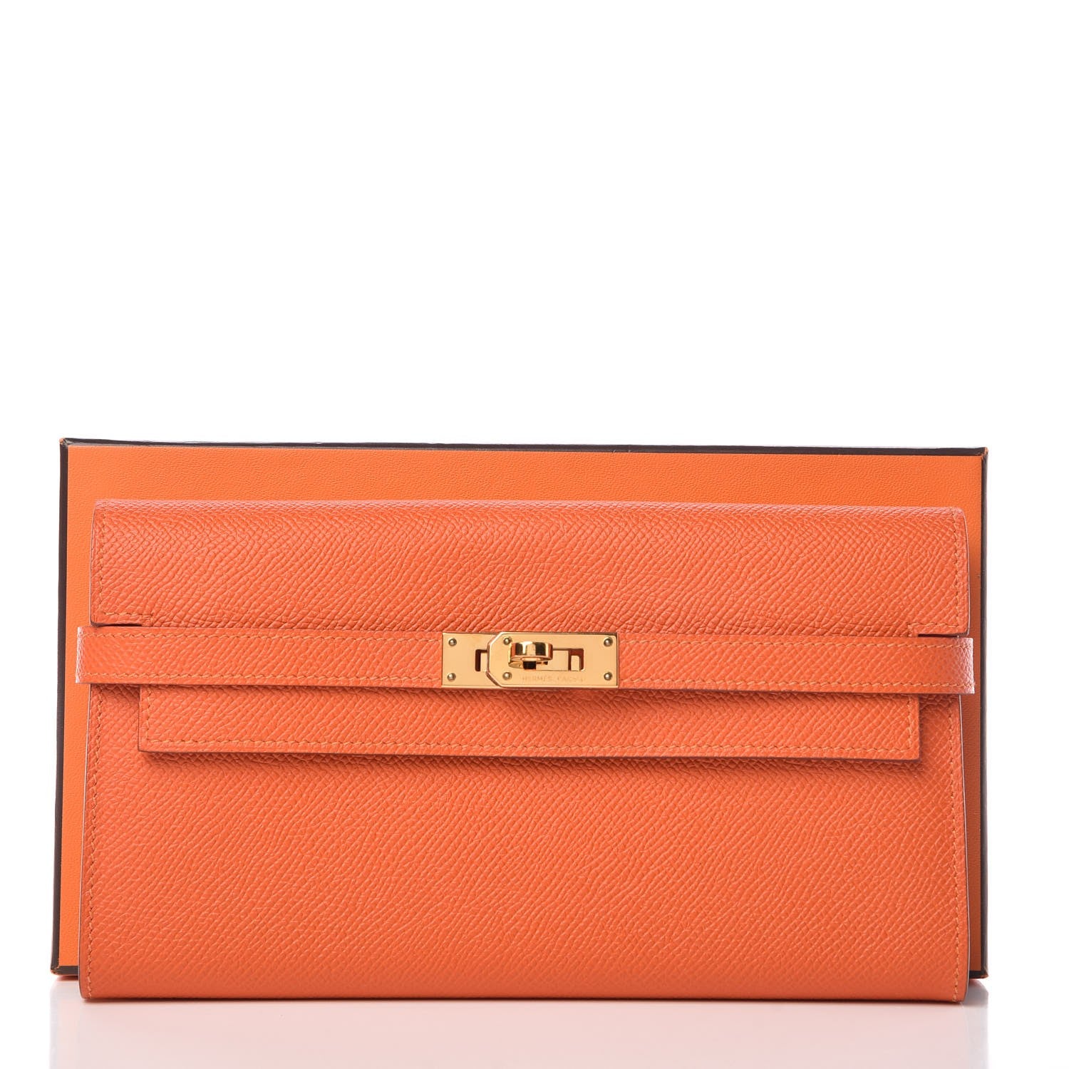 Hermes Epsom Kelly Longue Wallet Orange 9 of 9