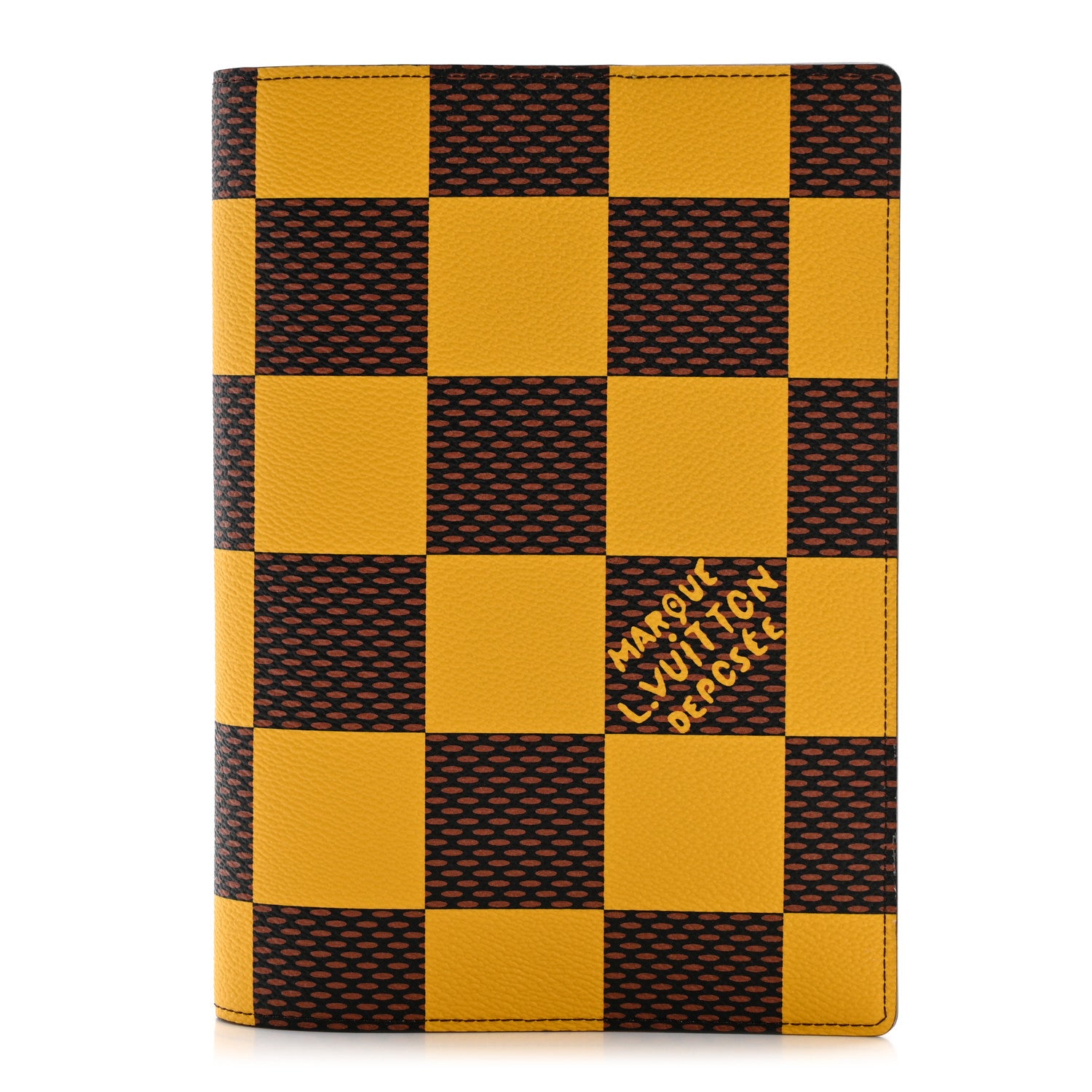 Louis Vuitton Damier Pop Auguste Notebook Cover Yellow 1 of 7