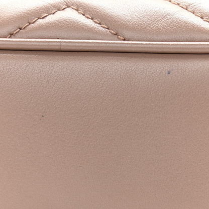 Gucci Calfskin Matelasse Mini GG Marmont Chain Shoulder Bag Porcelain Rose 12 of 14