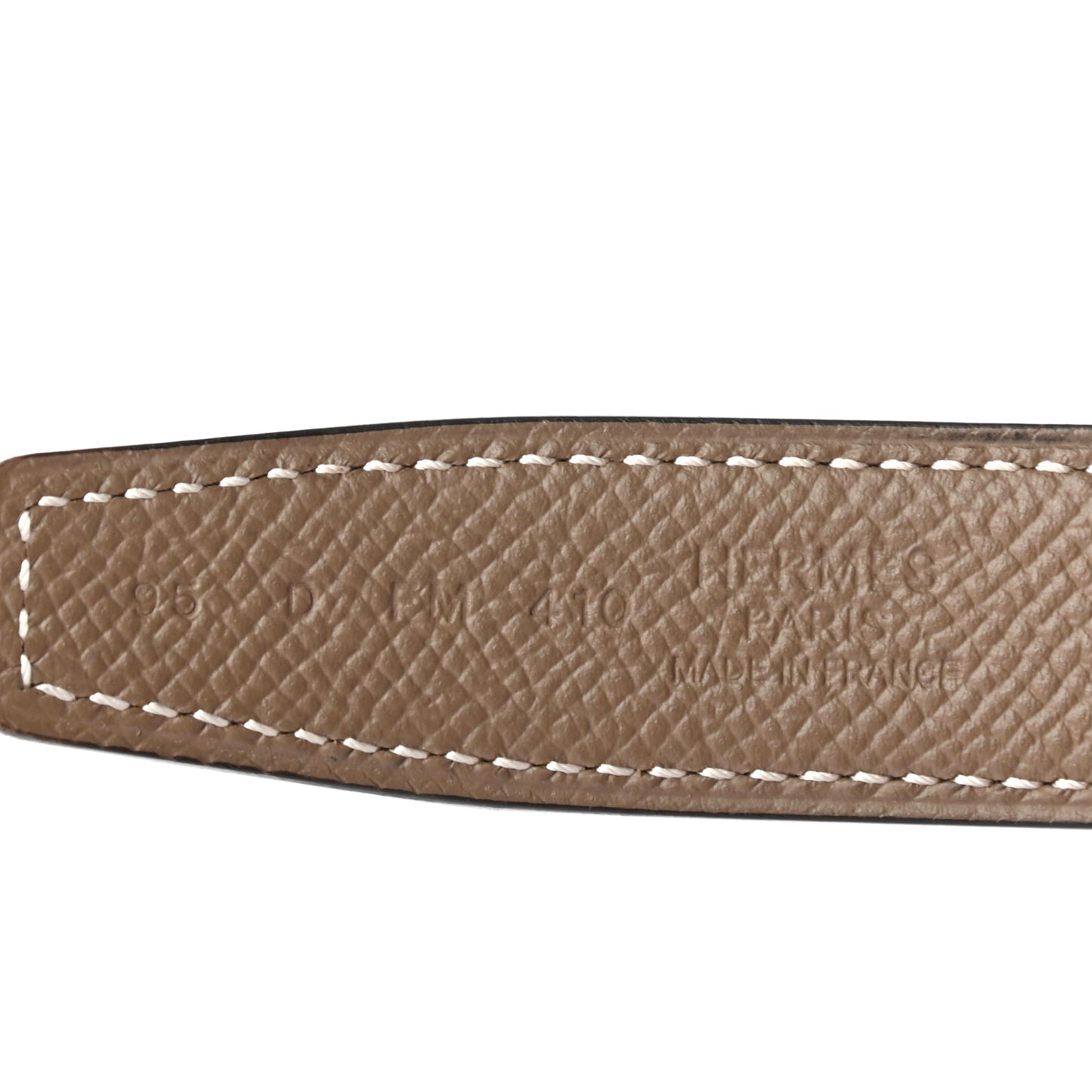 Swift Epsom 24mm Mini Constance Guilloche H Belt 95 Black Etoupe