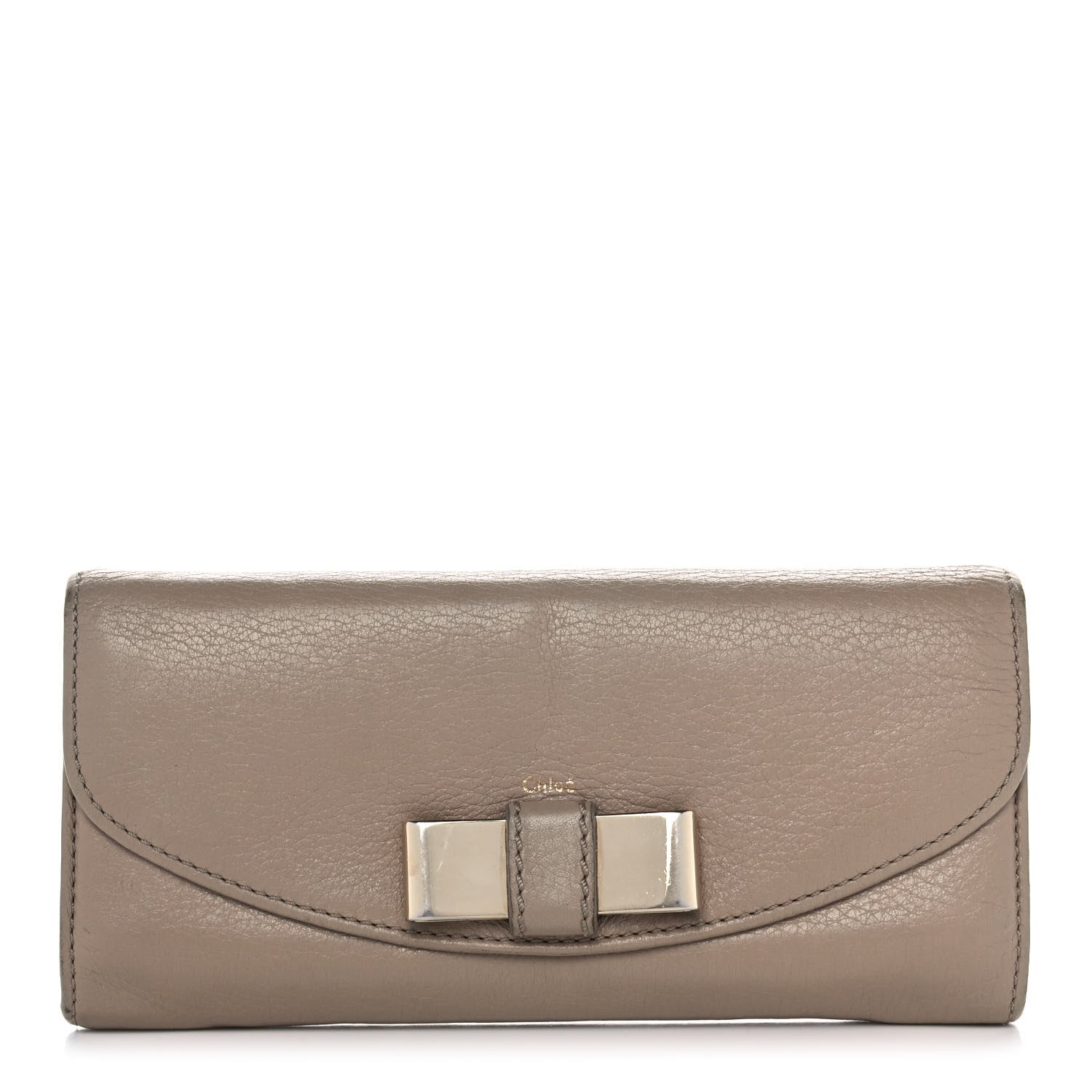 Chloe Calfskin Lily Continental Wallet Grey 1 of 14