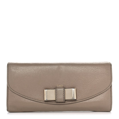 Chloe Calfskin Lily Continental Wallet Grey 1 of 14