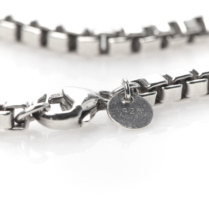 Tiffany Sterling Silver 4mm Venetian Link Bracelet 5 of 6