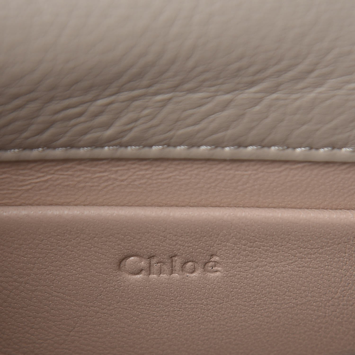 Chloe Calfskin Lambskin Quilted Studded Nile Bracelet Minaudiere Bag Small Pastel Grey 6 of 6