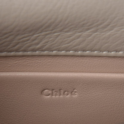 Chloe Calfskin Lambskin Quilted Studded Nile Bracelet Minaudiere Bag Small Pastel Grey 6 of 6