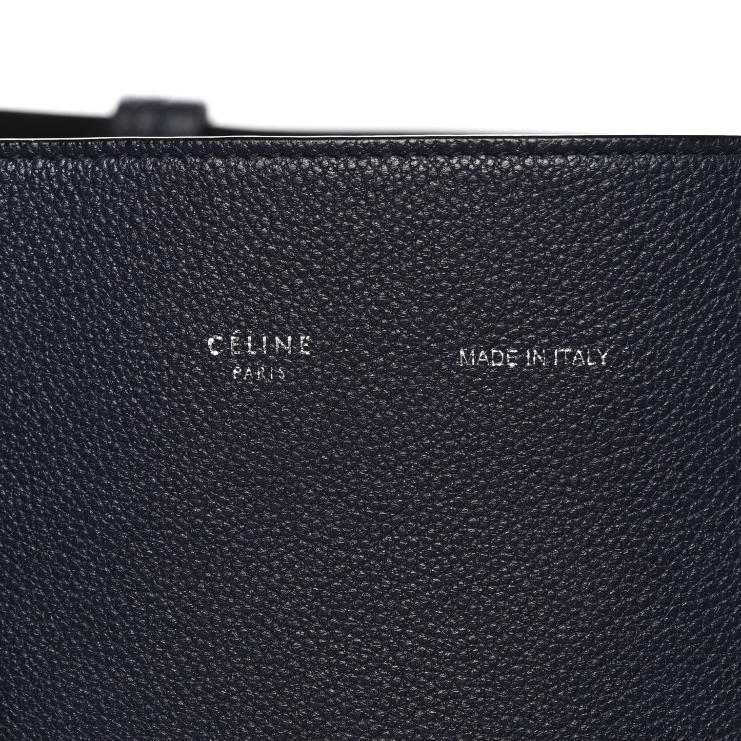 Soft Grained Calfskin Small Belt Cabas Phantom Navy