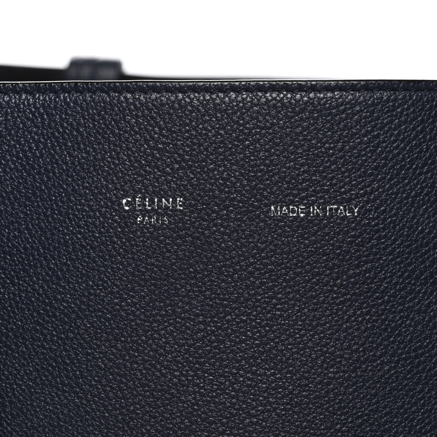 Celine Soft Grained Calfskin Small Belt Cabas Phantom Navy 6 of 10
