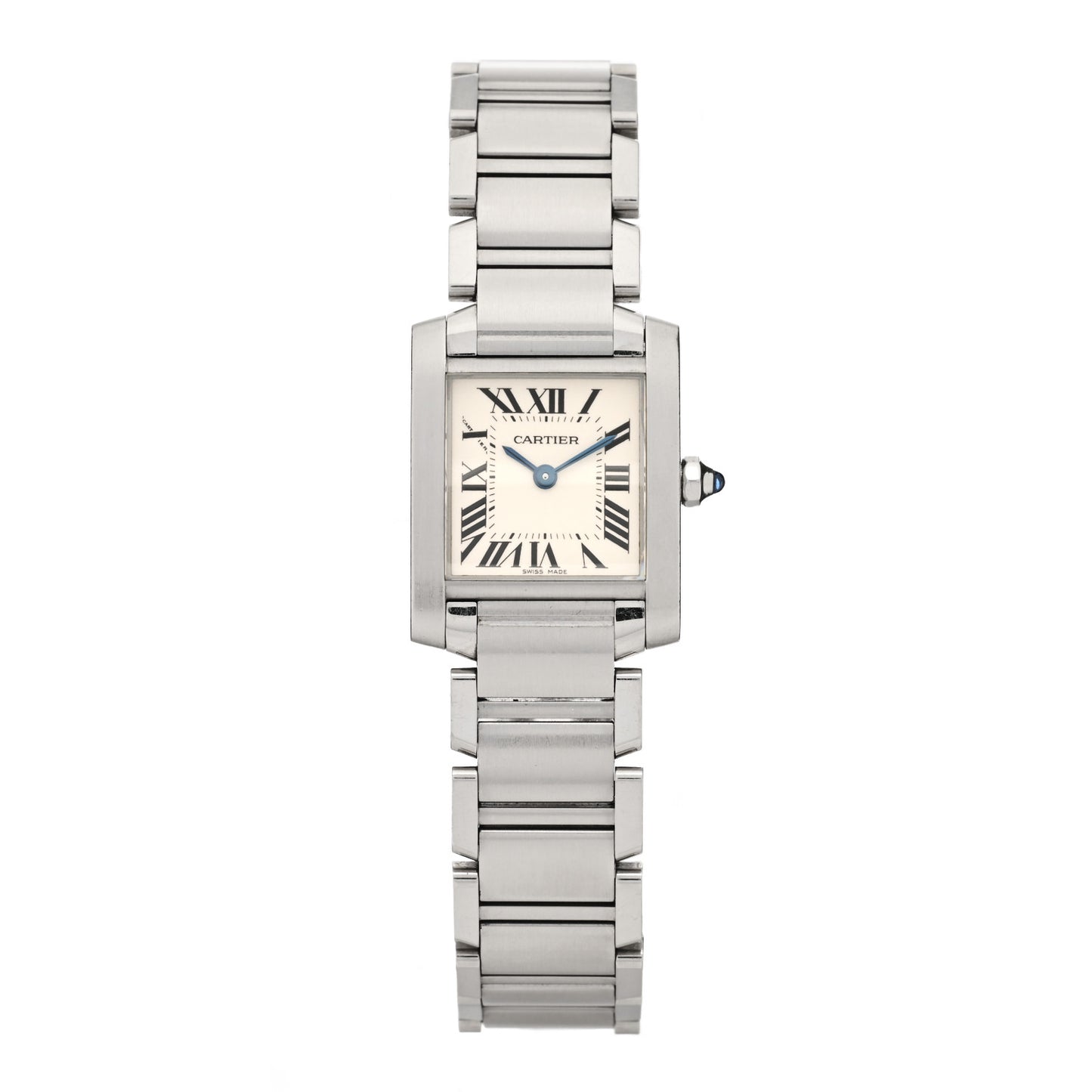 Stainless Steel 20mm Tank Francaise Quartz Watch
