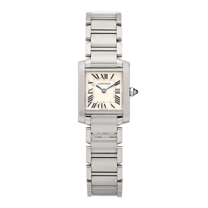 Cartier Stainless Steel 20mm Tank Francaise Quartz Watch 1 of 4