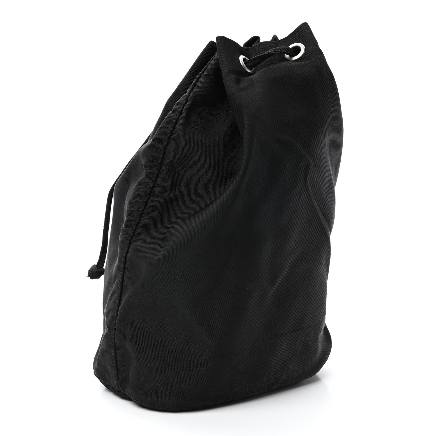 Prada Saffiano Tessuto Nylon Vela Bucket Wristlet Black 3 of 7