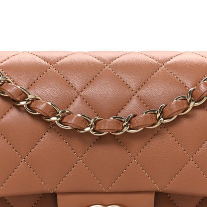 Chanel Lambskin Quilted Small Double Flap Brown 8 of 10