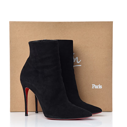 Christian Louboutin Suede So Kate Booty 100 Ankle Boots 38 Black 11 of 11