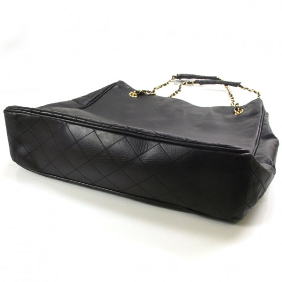 Chanel Lambskin Shopping Tote Black 4 of 8