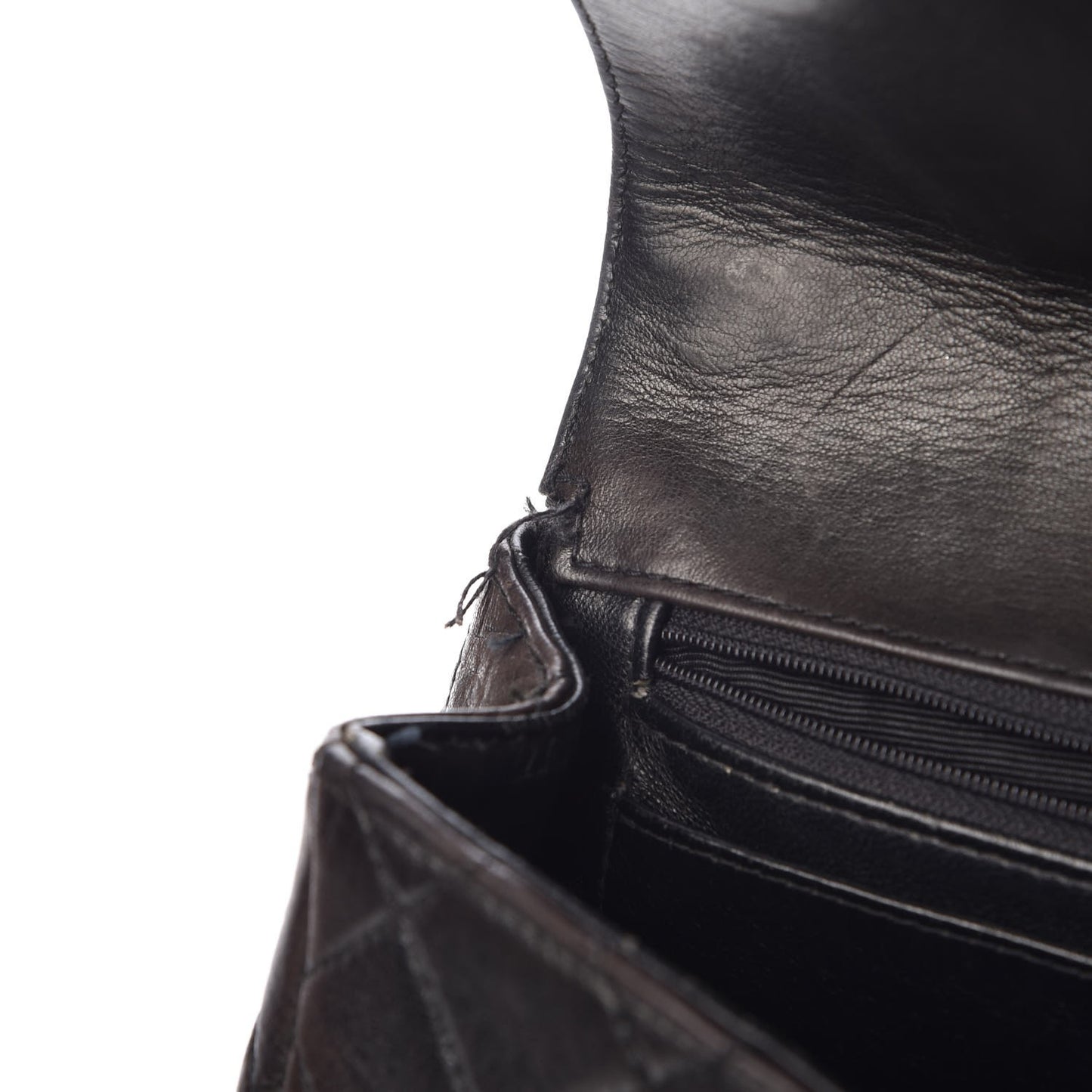 Lambskin Quilted Bekko Jumbo Single Flap Black