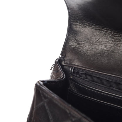 Chanel Lambskin Quilted Bekko Jumbo Single Flap Black 27 of 30