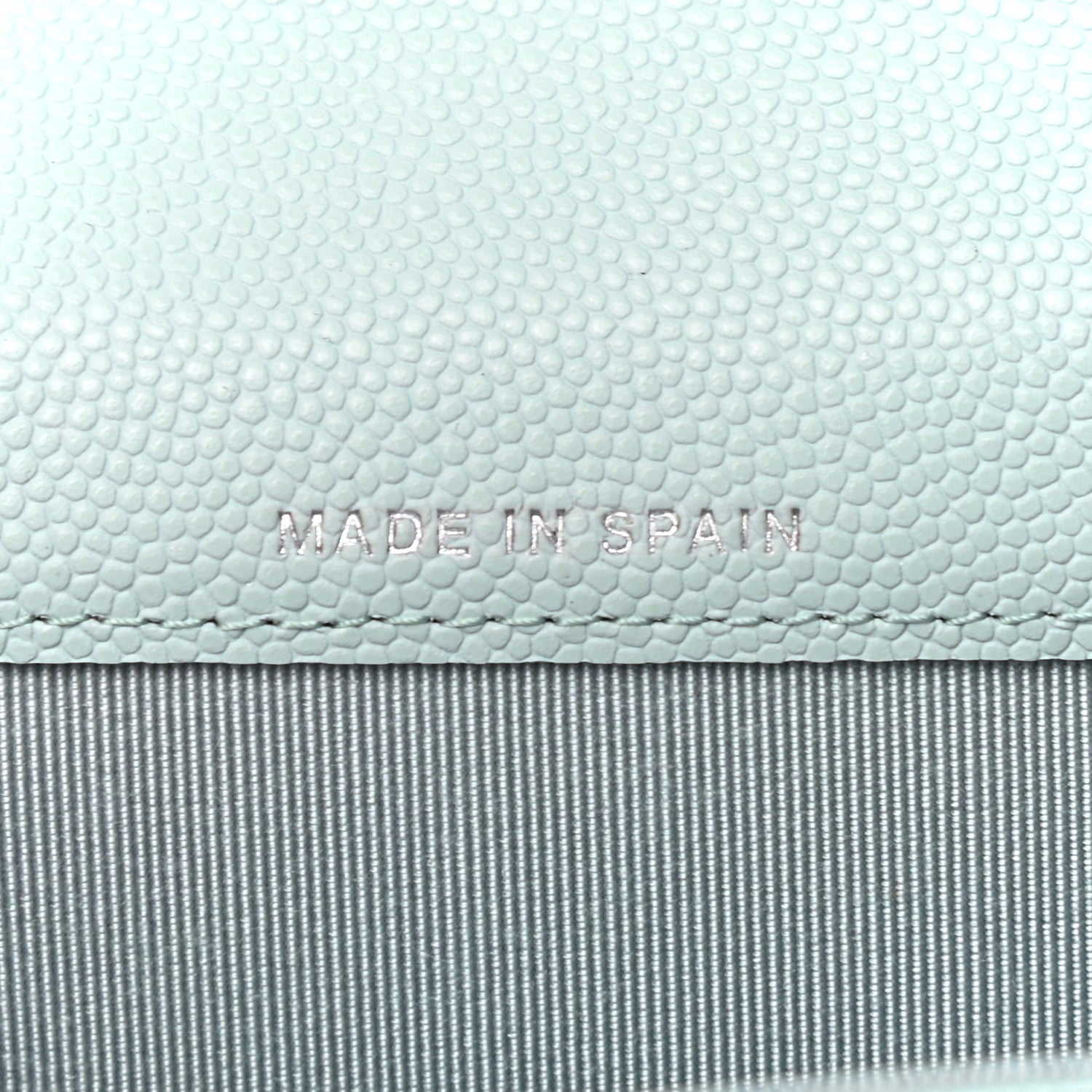 Chanel Caviar Quilted Flap Card Holder Wallet Light Blue 5 of 8