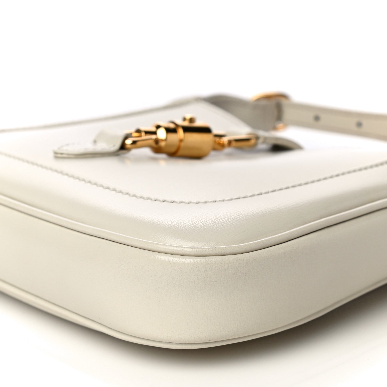 Gucci Boarded Dyana Lux Calfskin Mini Jackie 1961 Hobo Mystic White 11 of 16