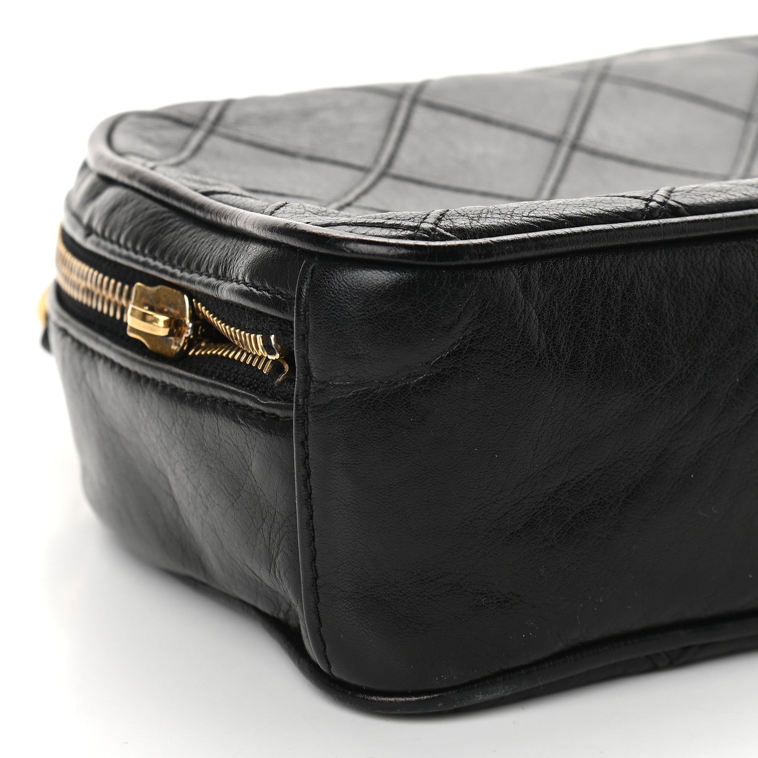Chanel Lambskin Quilted Camera Case Black 9 of 11