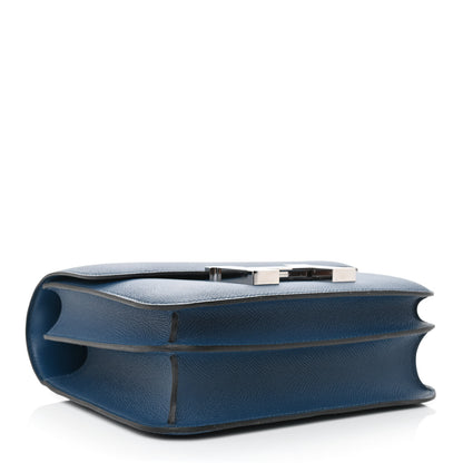 Hermes Epsom Enamel Constance 24 Deep Blue 4 of 12