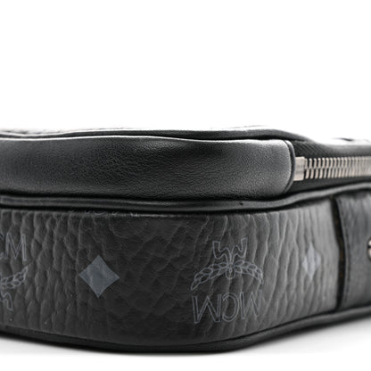 MCM Visetos Crossbody Pouch Bag Black 10 of 10