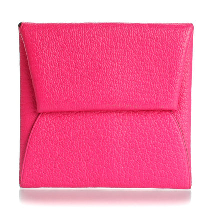 Hermes Chevre Mysore Bastia Coin Purse Rose Shocking 1 of 7