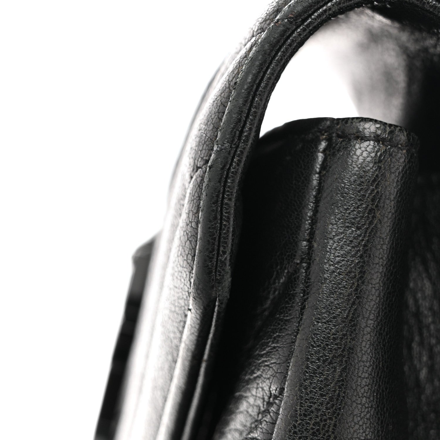 Saint Laurent Sheepskin Matelasse Chevron Monogram Monochrome Medium College Bag Black 13 of 17